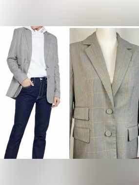 Walter backer checked blazer jacket